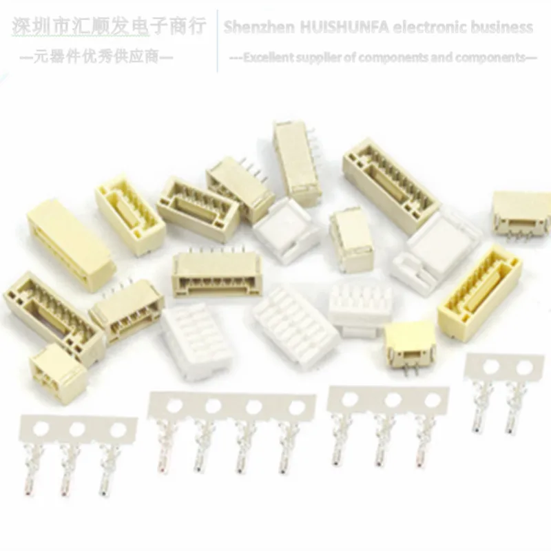 GH1.25 스트랩 잠금 커넥터 스트랩 잠금 커넥터 2 3 4 5 6 8p 수평 스틱 수직 스틱 쉘 터미널