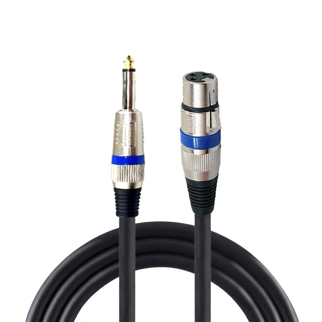 XLR 6.35 Three Core  Male / Female Stereo Microphone Cable Canon Balanced Audio  6.5