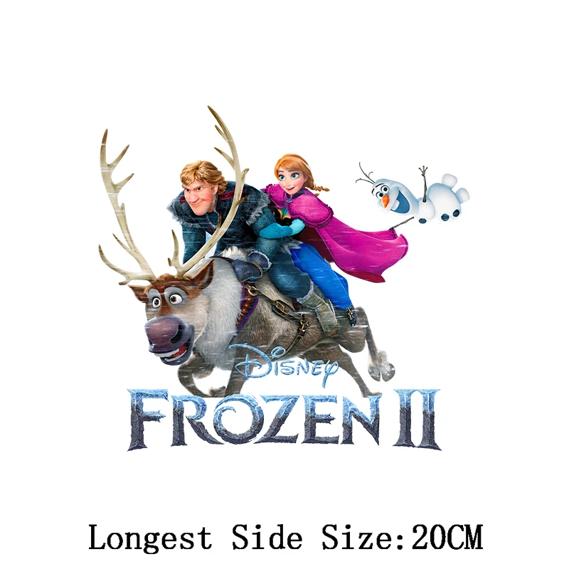 Frozen Appliques Thermo Adhesive Patches for Disney Clothes Cartoon Elsa Anna Patches for Clothing Iron on Patches Heat Transfer