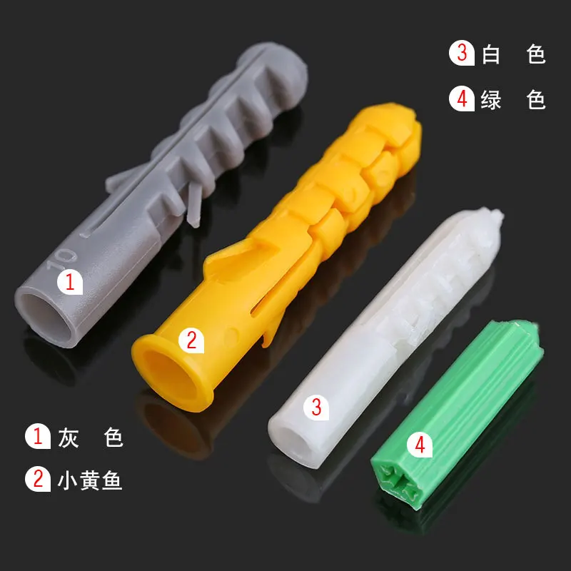 Plastic expansion pipe / expansion pipe / rubber plug / plastic pipe / nylon plunger / anchor plug M6-M14 40PCS