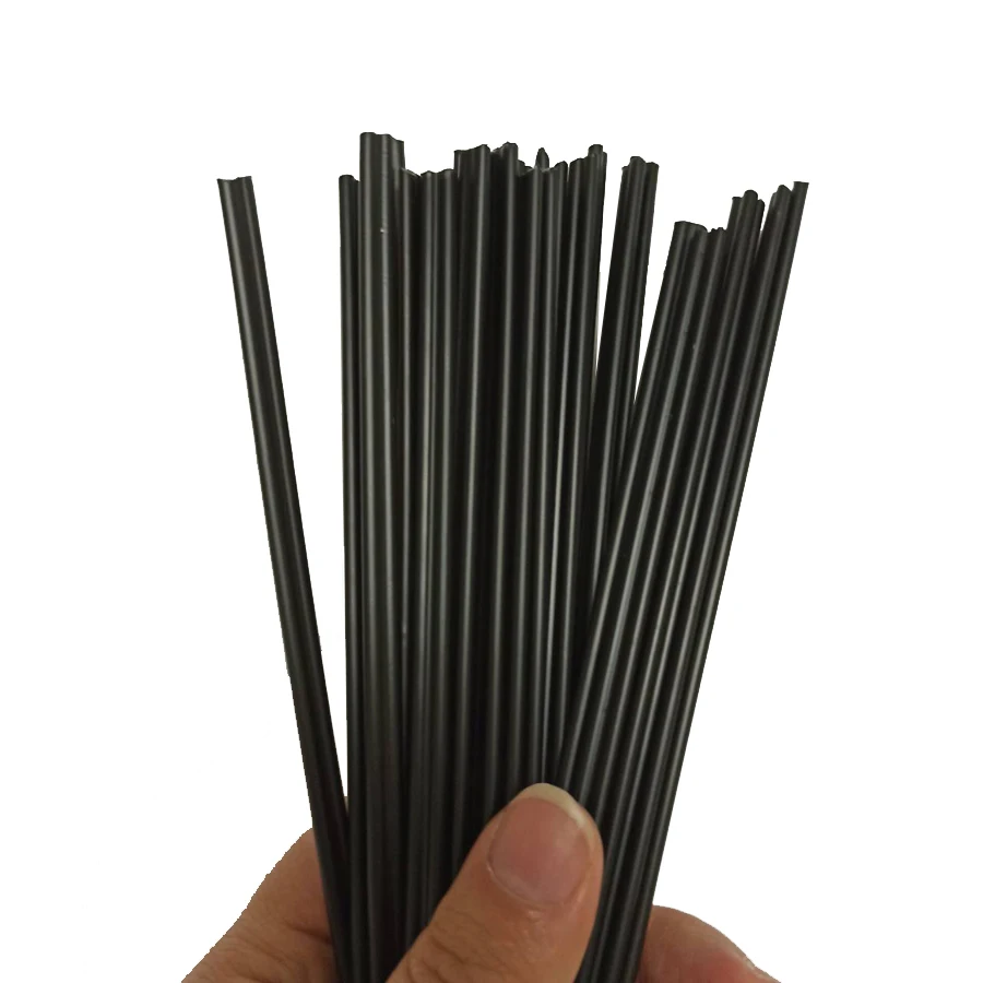 Imagem -02 - Plastic Welding Rods Suprimentos de Forma Triangular 2.5 mm Pacote de 300 mm 30 Pcs Preto pp