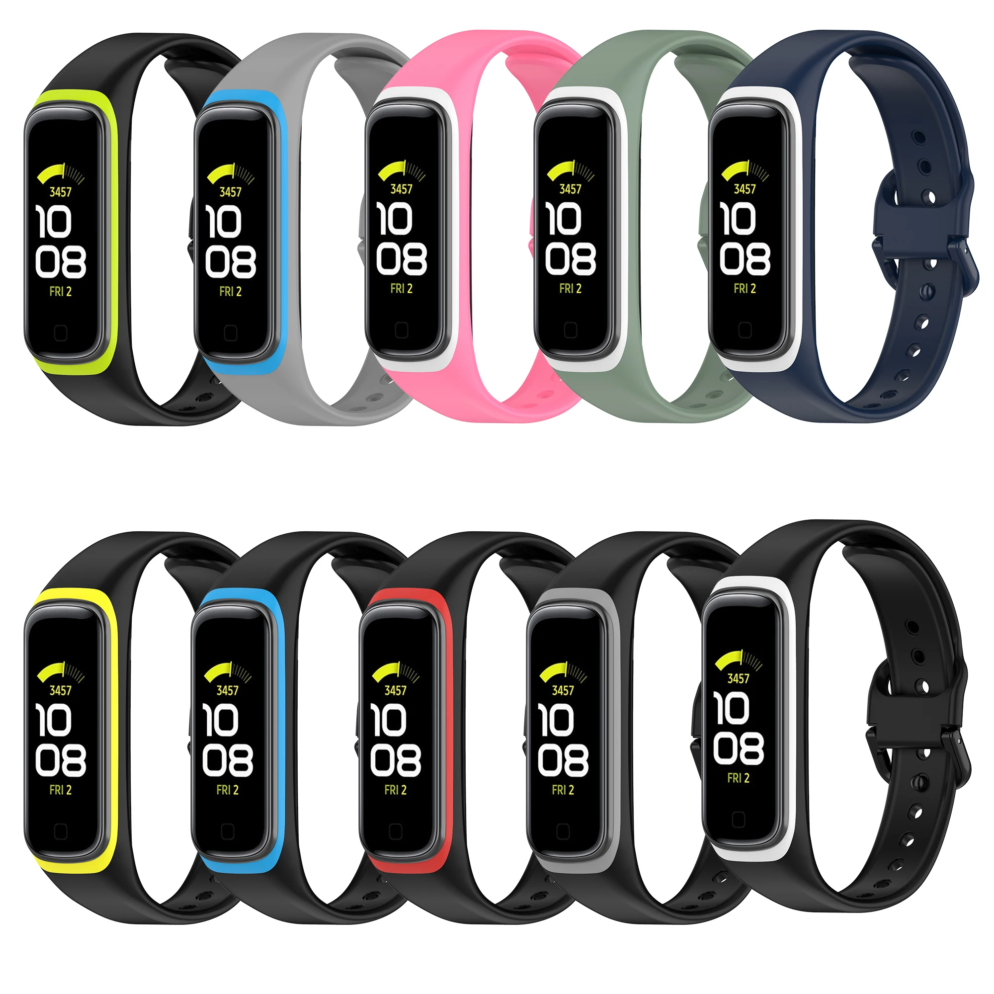 

Мягкий силиконовый спортивный ремешок для Samsung Galaxy Fit 2 SM-R220, сменный ремешок для часов для Samsung Galaxy Fit2 Correa