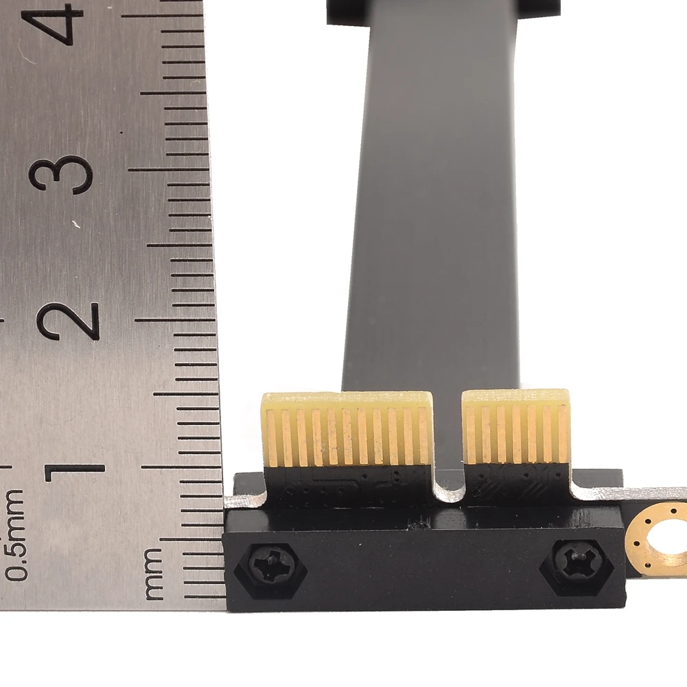 Dual 90Degree PCI-e Express 1X Riser Extender Extension Card with 20CM High Speed Flex Cable