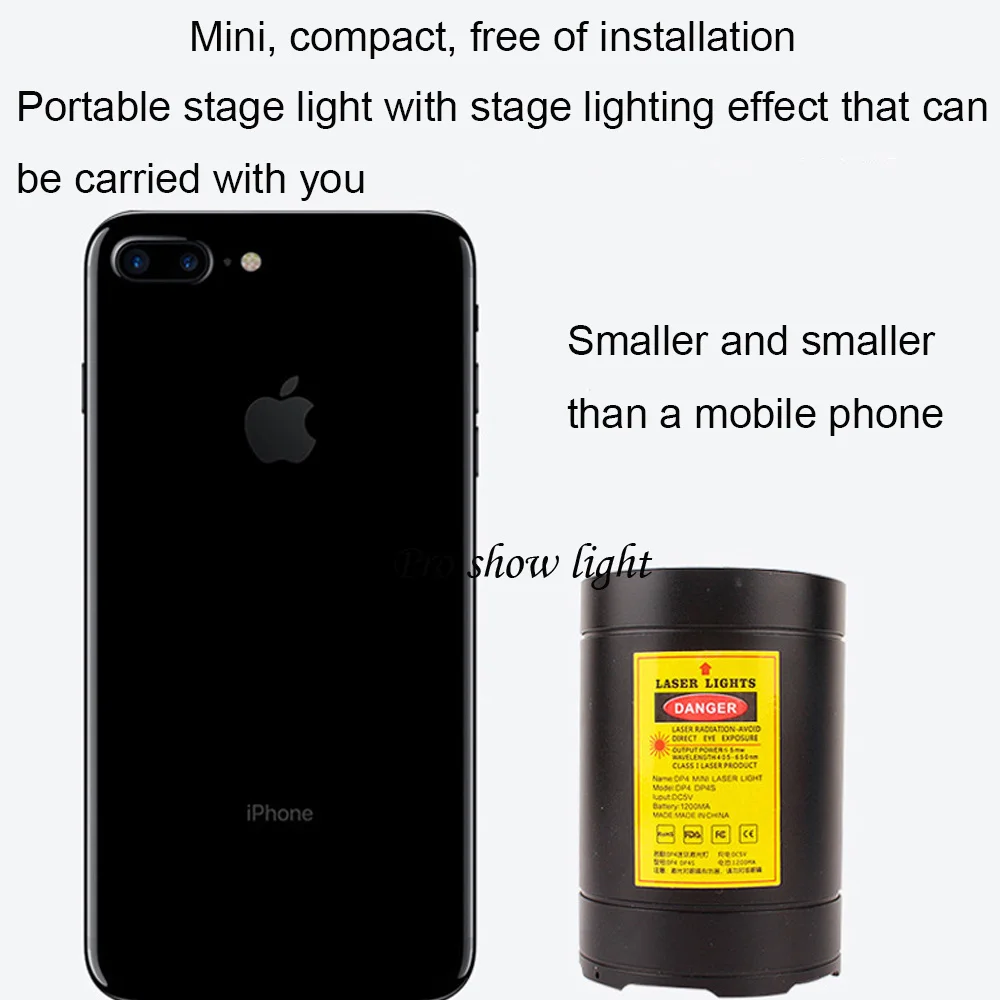 Mini Portable Rgb Laser Projector Dj Dance Disco Bar Familie Kerst Verlichting Effect Podium Laserlicht Club Party Show Light