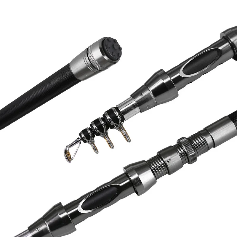 

Full Carbon Short Telescopic Fishing Rod Crazy Lake 1.5m-2.7m, Big Fish Throwing Fishing Rods, Sea Rod Ceramic Guide Rings Pole