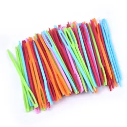 10/100pcs/lot Plastic Wool Knitting Needles Seam Cross-Stitch Sewing Accessories Needlework Sweater DIY Needles 7/9cm