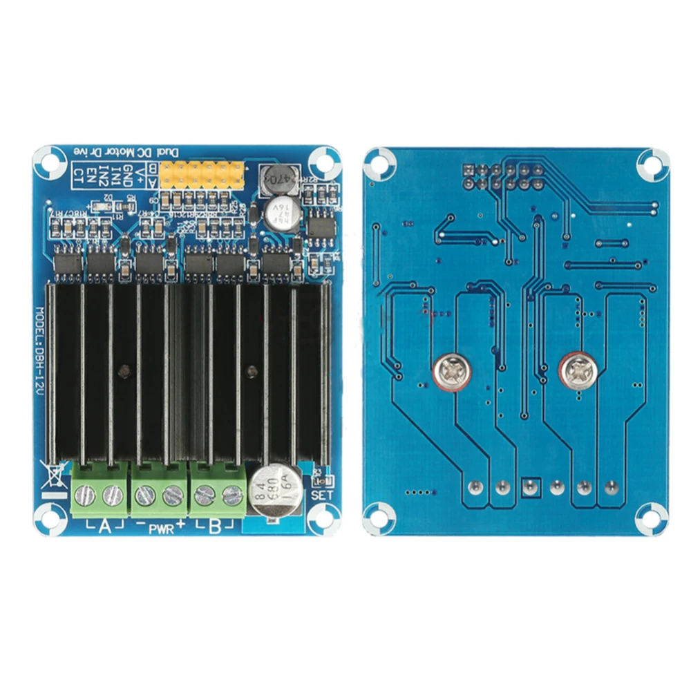 DC 5-15 V 30 A Dual Channel H Bridge Motor Driver Module Bread Board Controller DHB-01A DC Motor Driver Board