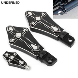 Cross Foot Pegs Footrest Pedal Motorcycle Shift Nail Shifter Pegs For Harley Touring Dyna Glide Sportster XL 883 1200 Softail