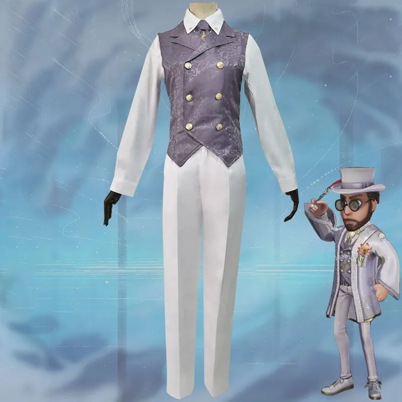 เกม Identity V ศาสตราจารย์เอกสาร Magician Servais Le Roy คอสเพลย์เครื่องแต่งกายชุดสูทฮาโลวีน Party Uniforms Custom Made