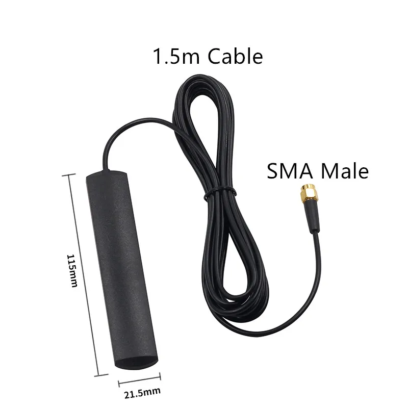 GSM GPRS 3G 4G WiFi Patch Antenna 1.5m 3m Cable Glue Full Frequency High Gain 3dbi Vehicle Communication SMA Connector