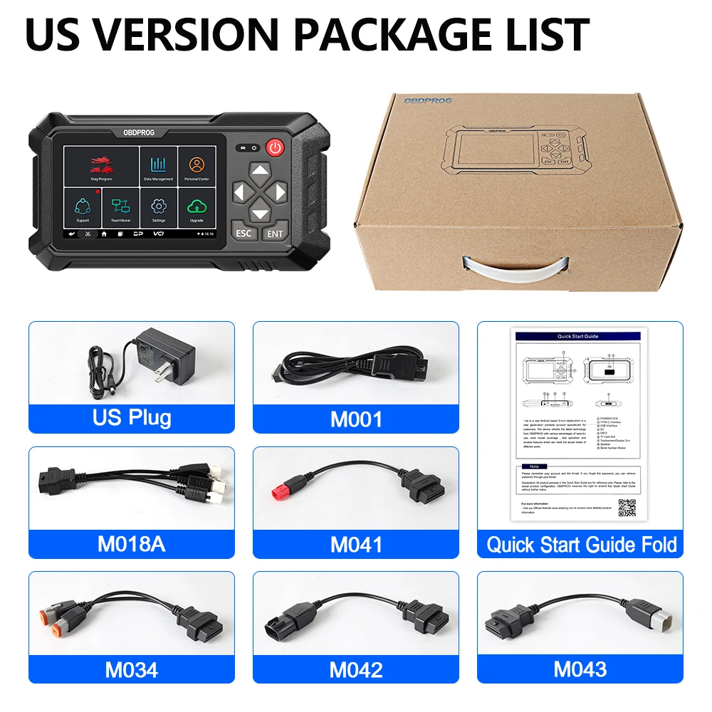 

OBDPROG MOTO 100 All System Diagnoses Tool Car Engine ECU Coding OBD2 Code Reader Motorcycle Diagnostic Scanner USA Version