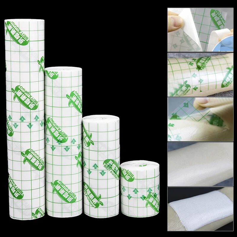 5M Transparent Tape PU Film Adhesive Plaster Waterproof Anti-allergic Medicinal Wound Dressing Fixation Tape 5cm 10cm 15cm 20cm