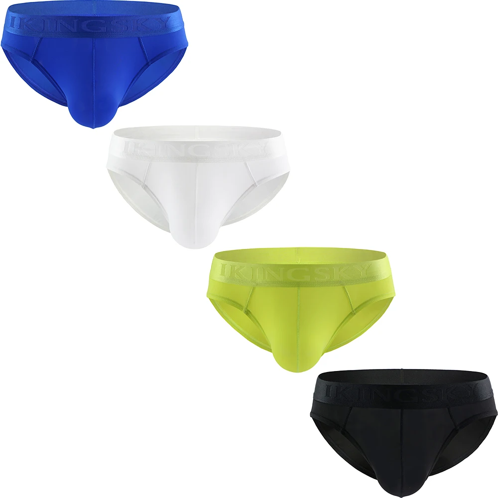 Men\'s Sporty Pouch Briefs Sexy Low Rise Stretch Bulge Bikini Underwear