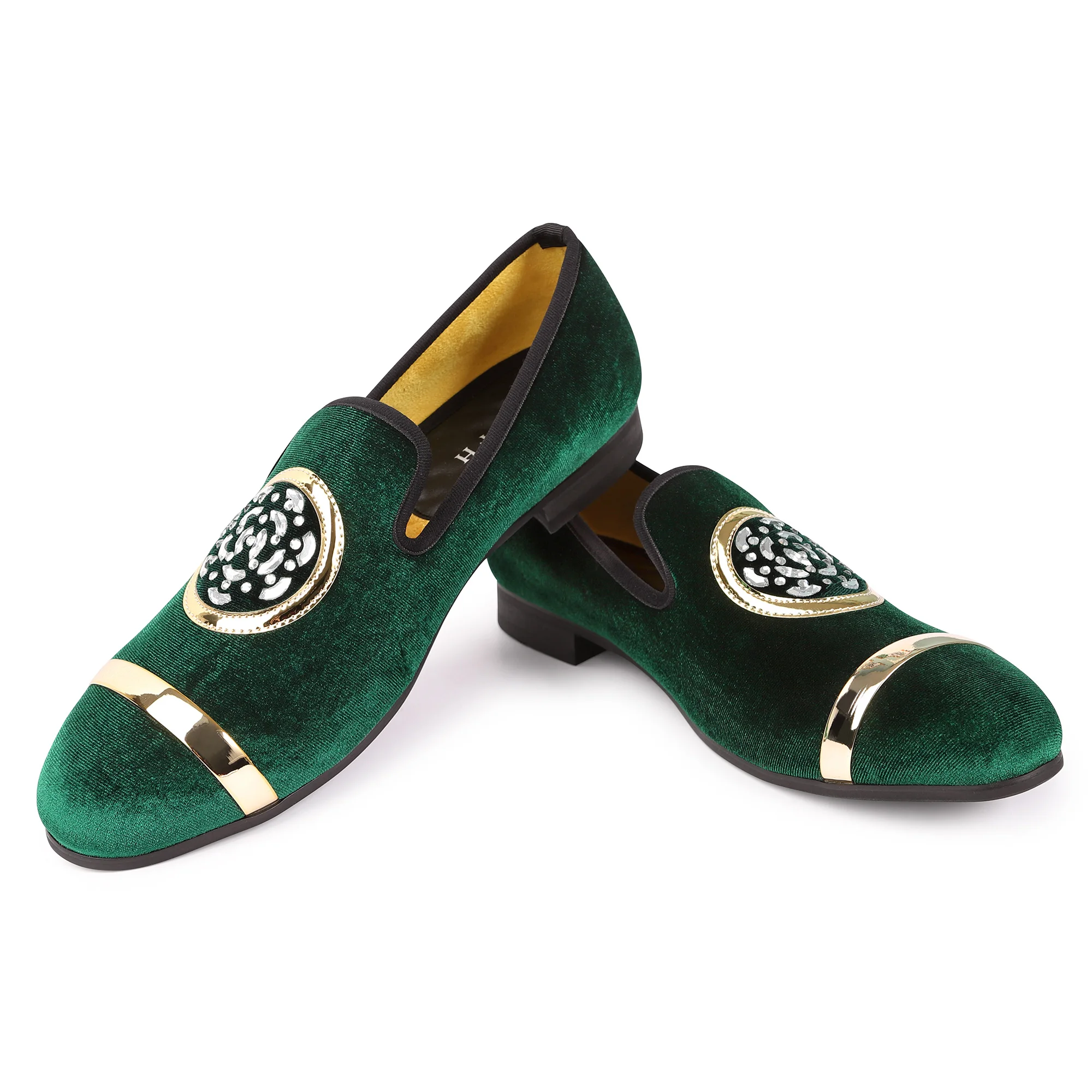 Multicolor Velvet Men Shoes Gold Toe Men Loafers Fashion Party Wedding Men Dress Shoes Men\'s Classic Casual Shoes