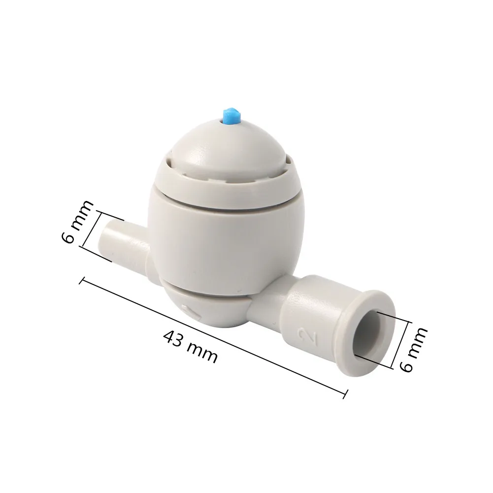 6mm Inner diameter to out diameter Spherical Anti-drip Device Irrigation Garden Misting Irrigation Watering Greenhouse Cooling