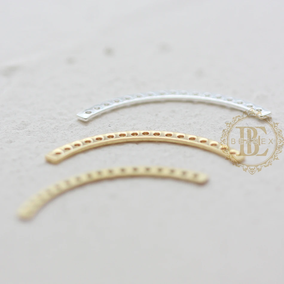 DIY Supply-Solid Raw Brass Finding Multiple Hole Link - 30x2mm (4636C)