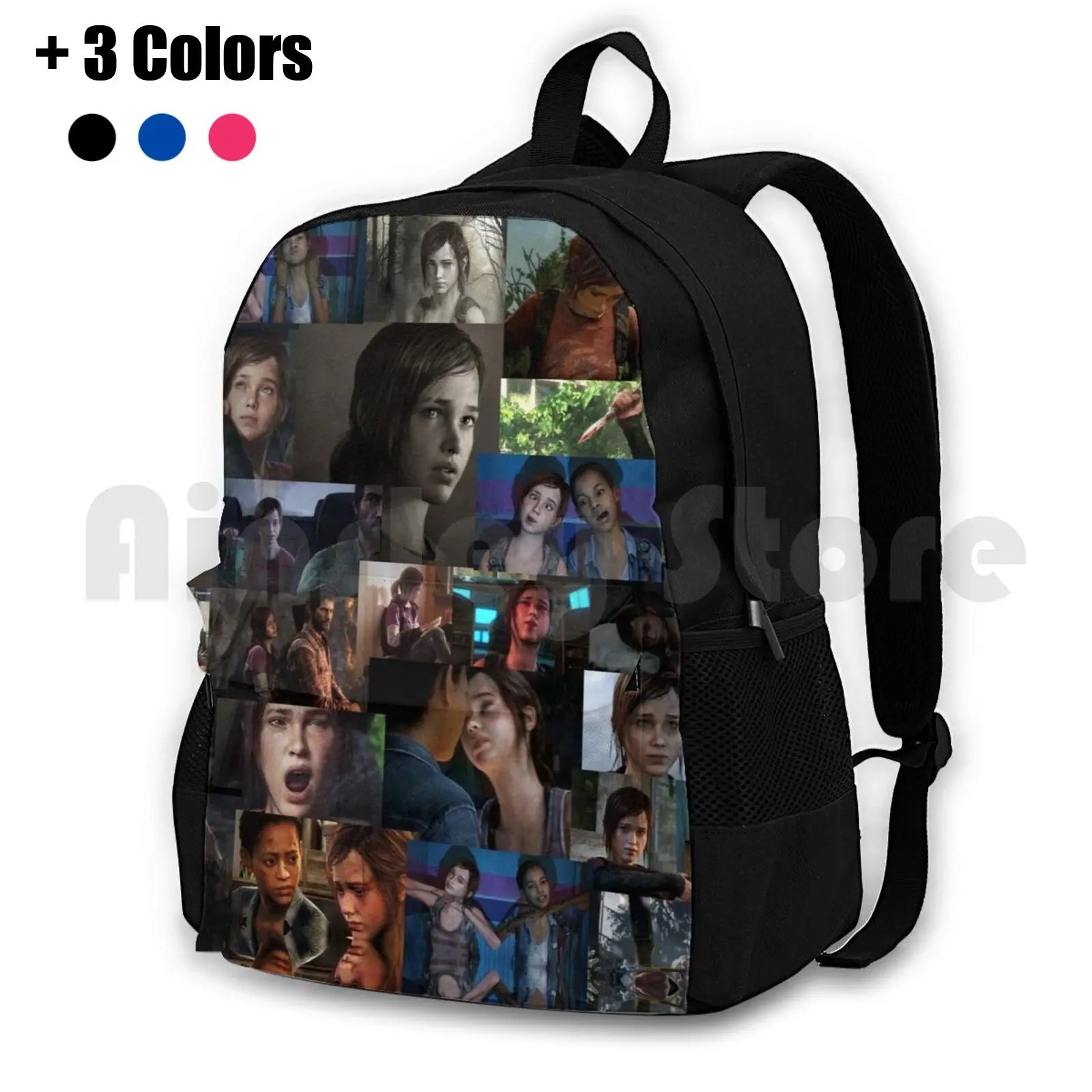 Ellie Collage Outdoor Hiking Backpack Riding Climbing Sports Bag Tlou The Last Of Us Ellie Joel Gaming Naughty Dog Cool