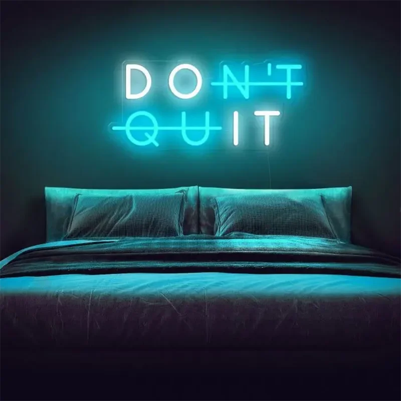 Aesthetic Cute Donot Do it Don't quit Led Neon Sign Custom Decoracion Acrylic For Shop Party Gift Home Kawaii  Decor