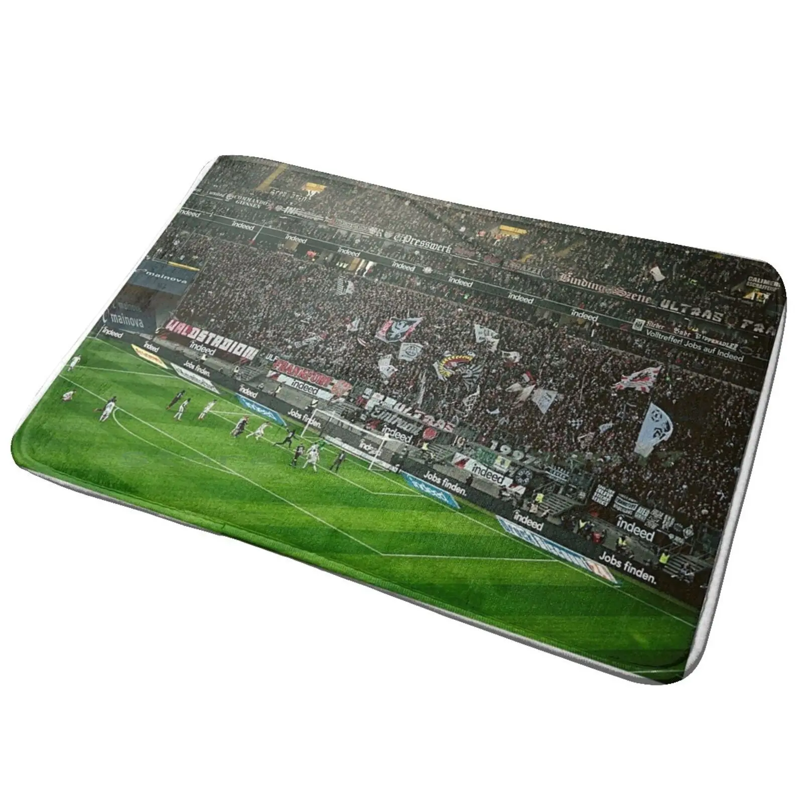 Eintracht Frankfurt Germany-Deutsche Bank Park Bundesliga Entrance Door Mat Bath Mat Rug Eintracht Frankfurt Germany German