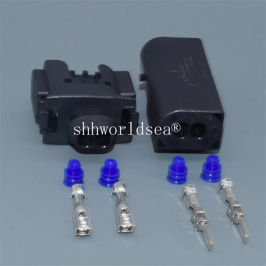 2/100Sets 2 Pin 3.5MM Female Male 50290756 Automotive Waterproof Connector Lgnition Coil Generator Wiring Harness Plug