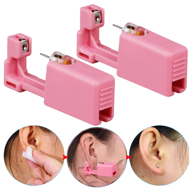 1/3Pcs Disposable Safe Painless Ear Piercing Healthy Sterile Puncture Tool Without Inflammation for Earring Ear Piercing Gun Set