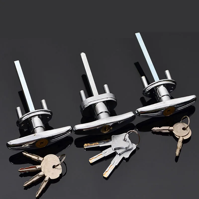 

Garage Door Lock Anti-theft Kirsite Padlock T-type Garage Lock Cylinder Sheep Horn Cross With Keys For Caravans Trailers