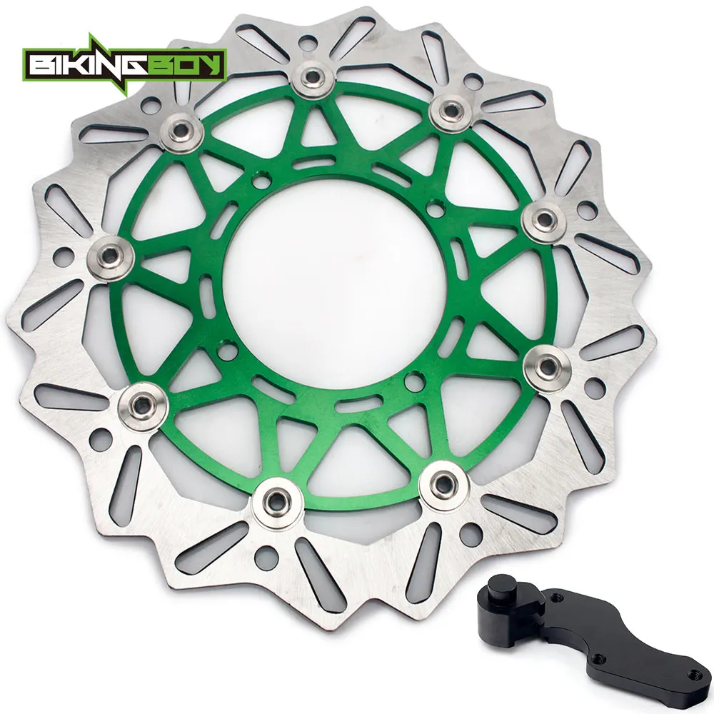 BIKINGBOY KX250F 06-21 KX450F 06-18 10 11 12 13 14 KL 450R 07-22 KX125 KX250 06 07 08 320mm Front Brake Disc Disk Rotor Bracket