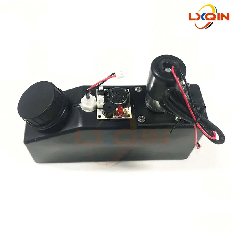 LXQIN 500ml UV Ink Cartridge Ink Tank with Liquid Sensor Stirring Motor Air Filter for UV Printer White Inks Sub Tank UV Bulk