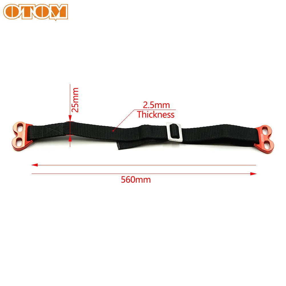 OTOM Motocross Front Lift Strap CNC Aluminum Stainless Steel Polyester Cushion Rescue Belt Japan Off-Road Motorcycle Bike Parts