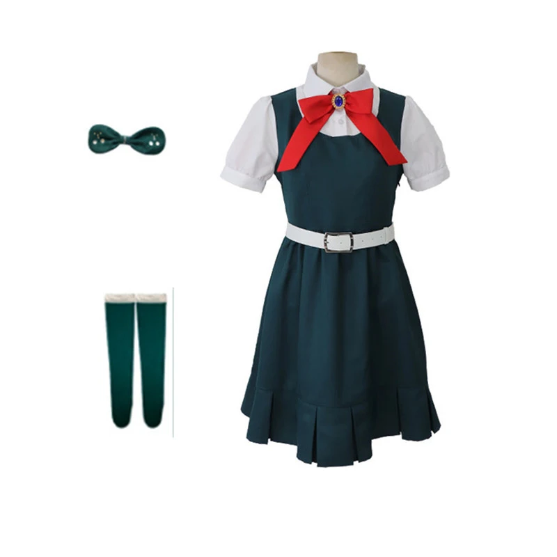 

Danganronpa Sonia Nevermind Cosplay Costume Dangan Ronpa Green Dress Maid Lady Uniform Sonia Comic Con Costume