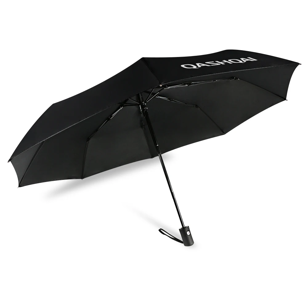 Car Fully Automatic Folding Umbrella For Nissan Qashqai J10 J11 Auto Shape Business Sun Rain Outdoor Beach Umbrella Accessories