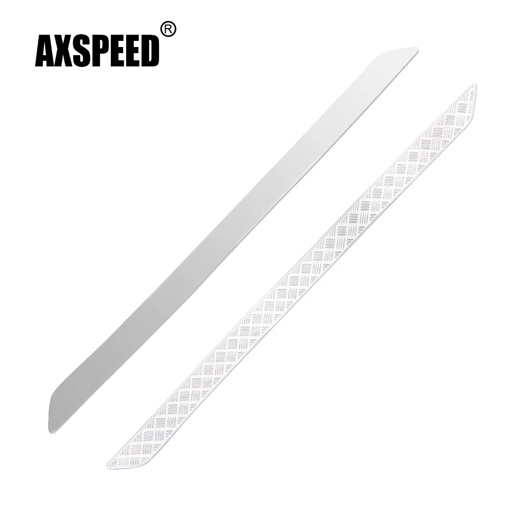 

AXSPEED 2 шт. рельсы из нержавеющей стали, боковая педаль, наклейка, пластина для TRX-4 1/10, радиоуправляемый корпус автомобиля, детали для украшения кузова