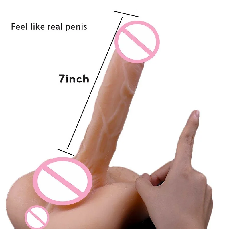 Realistic Silicone Male Torso Long Penis Half Body Artificial Big Dildo Sex Doll Women Masturbation Adult Dick Lovetoy Gay Ass