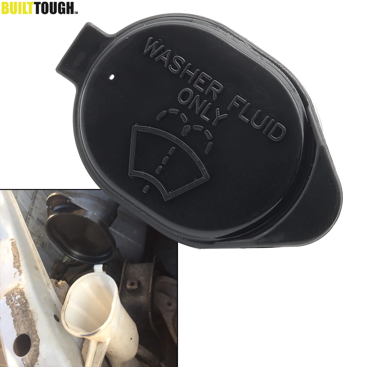 Black Plastics Windscreen Washer Bottle Cap For Toyota Yaris RAV4 Echo Wiper Tank Sealed Lids Top Replacement Parts 8531626030