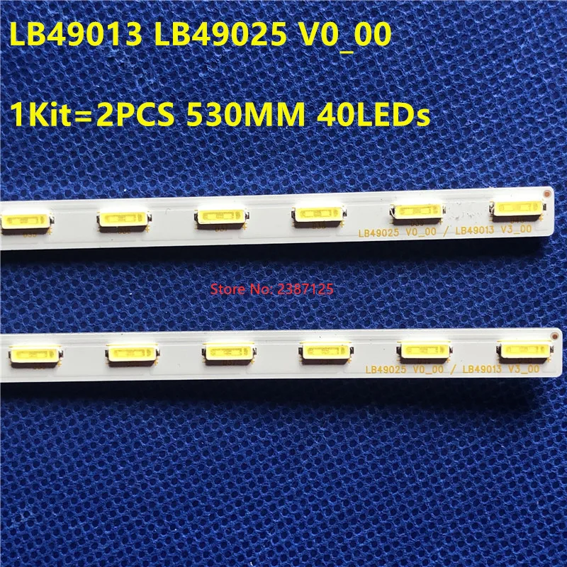 30PCS LED Backlight Stirp for Kd-49xf7003 Kd-49xe7002 Kd-49xe7093 4-690-561 4-725-887 4-595-781 LB49025 V0­ LB49013 V3 NLAW30450