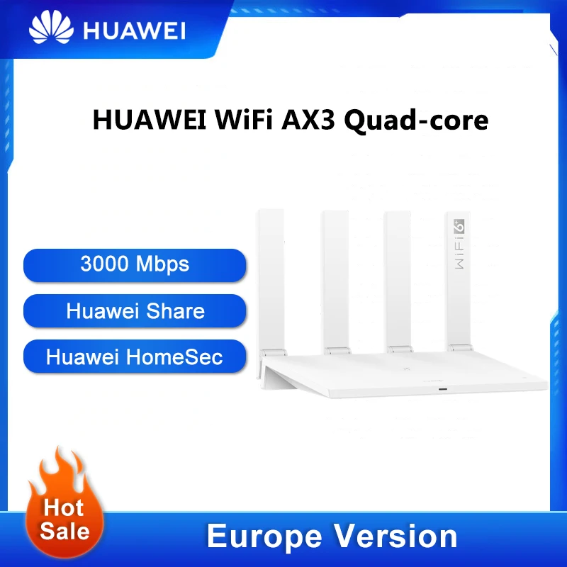 Huawei-roteador wi-fi ax3, processador quad core, repetidor de rede sem fio, 2.4 ghz, 5 ghz, 6 plus, até 3000mb