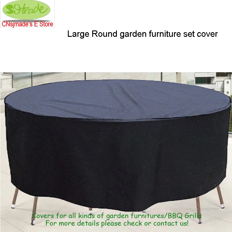 Round Wooden chair and table SET cover D225x98 cm,garden furniture cover,water-proofed cover for outdoor furniture Free shipping