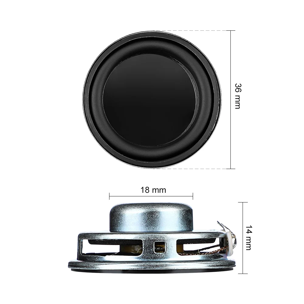 Мультимедийная музыкальная Колонка AIYIMA, 2 шт., 1,4 дюйма, 4 Ом, 3 Вт, 36 мм, ультратонкая Магнитная мини-Колонка для домашнего кинотеатра, громкий динамик