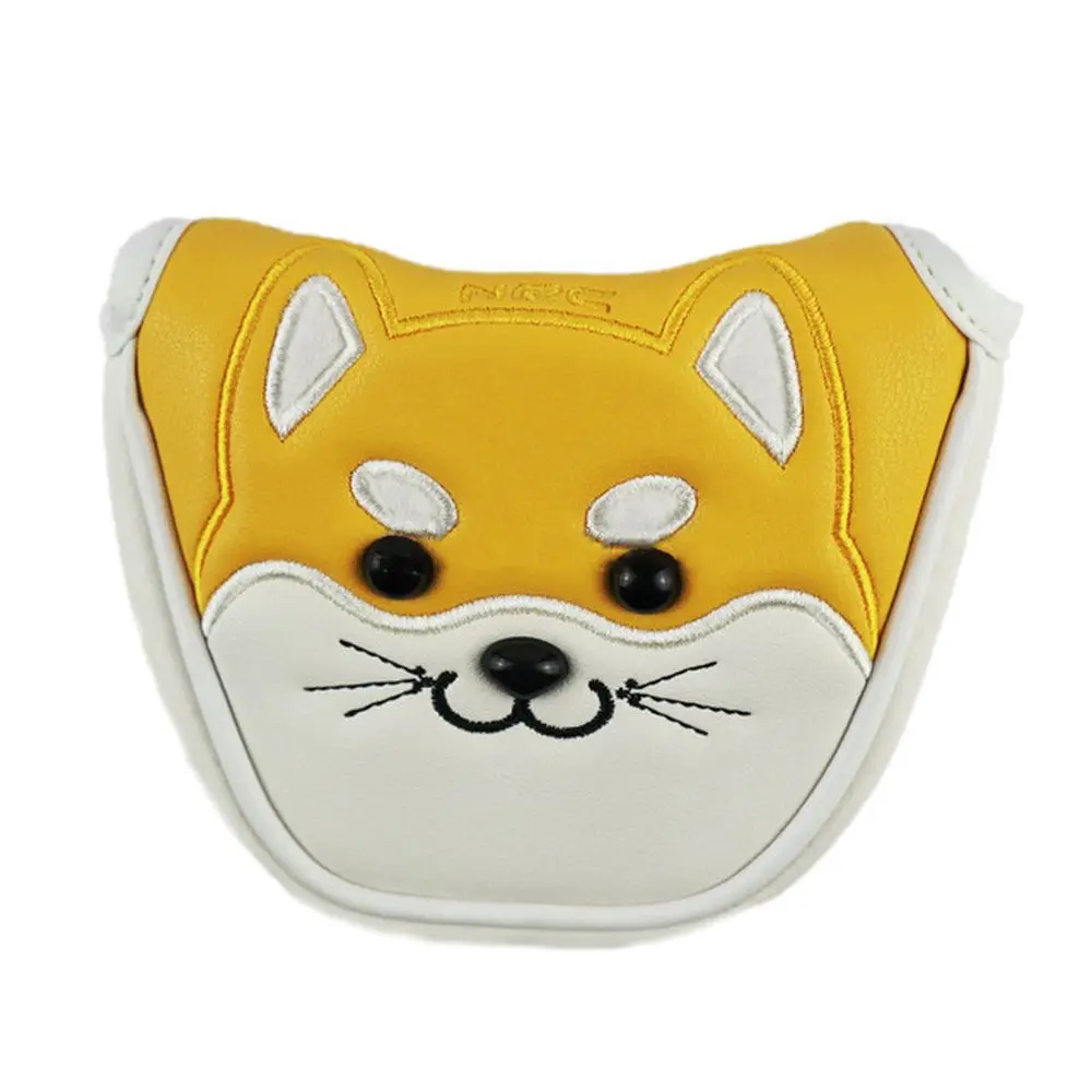 PU Leather Protector Dog Cartoon Animal Golf Club Headcover Golf Club Headcovers Wood Driver Headcover Golf Wood Head Covers