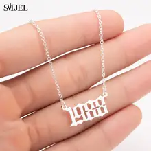 Personalized Year Number Necklace for Women #2