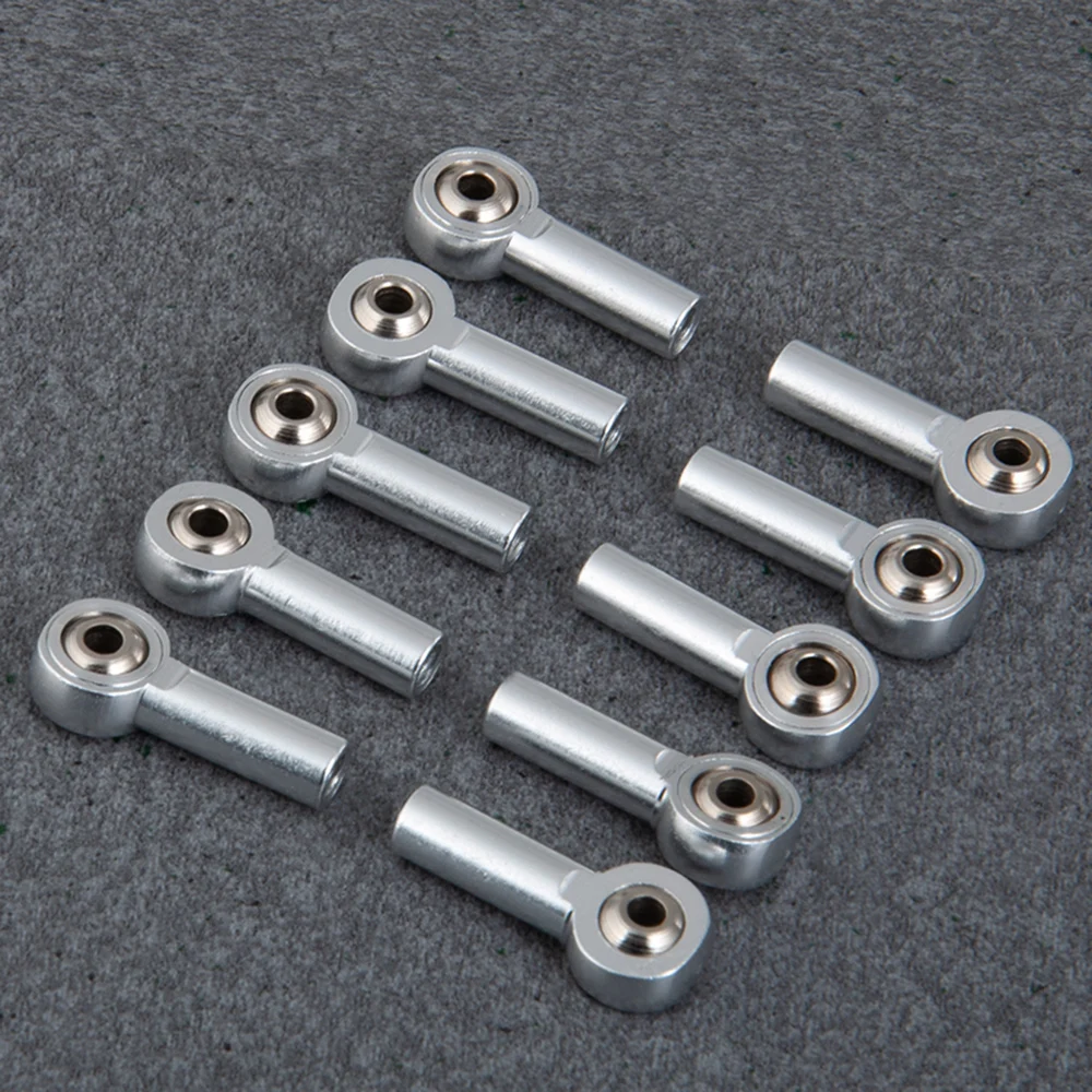 AXSPEED 5Pcs Aluminum Alloy M4 Clock-wise Thread Tie Push Link Rod End Joint Ball Head for 1/10 RC Car Buggy Truck Model Parts