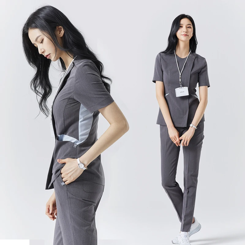 Women Short Sleeve O-Neck Tops+Pants Nursing Working Uniform Suits Hospital Female Nurse Scrubs Uniforms Clothing Sets