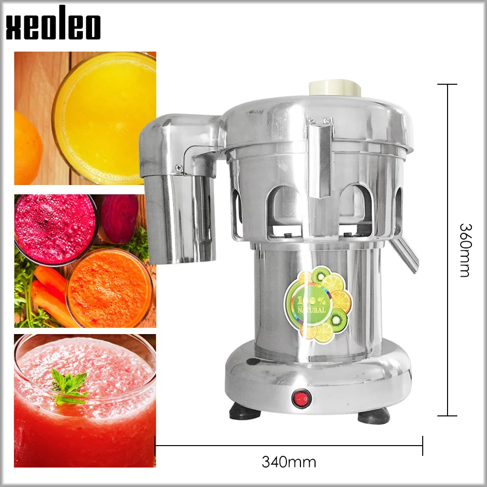 Xeoleo Commercial Juicer Stainless steel Juice machine Juice extractor 220V/110V about 80kg/hr Juicing machine Juicer machine