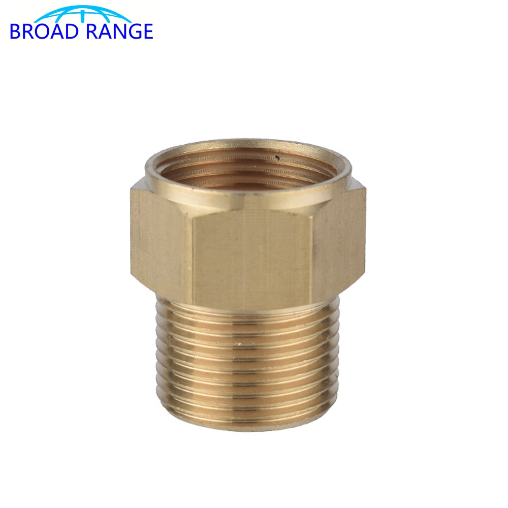 High Pressure Water Gun Hose Adaptor M22/14 to M22/15 Brass Connector Cleaning Machine Accessories Hose Joint