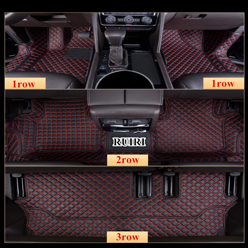 

Good quality! Custom special car floor mats for Volkswagen Atlas 6 7 seats 2022-2018 waterproof durable carpets,Free shipping