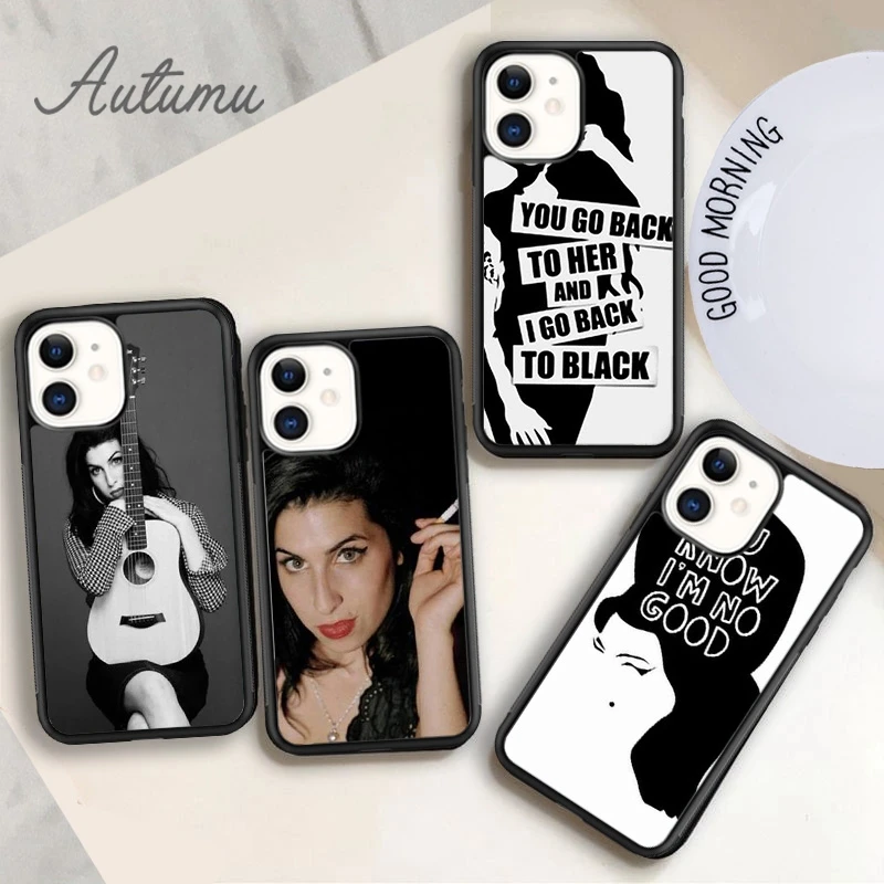 amy winehouse fahsion singer Phone Case for iPhone 15 SE2020 11 12 13 14 Pro Max mini XR XS 6 7 8 Plus coque Fundas Shell