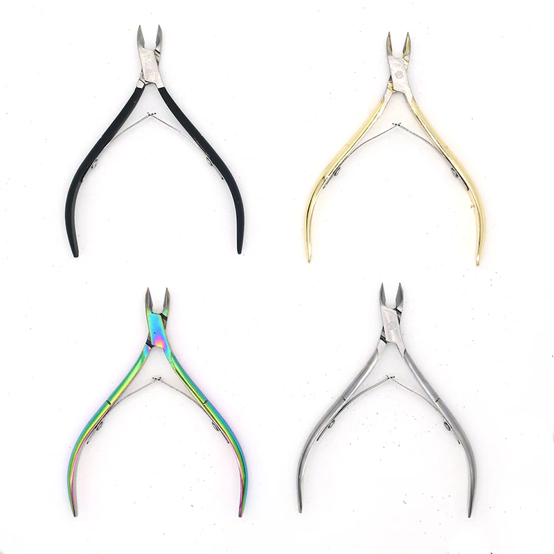 Nail Cuticle Nipper Scissors Stainless Steel Manicure Colorful Clipper Dead Skin Remover Pedicure Eagle Beak Pliers