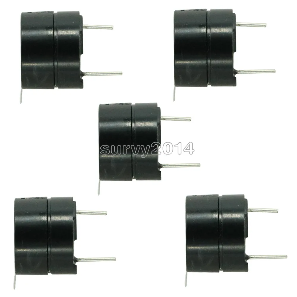 2 Chiếc Mới 5 V Hoạt Động Báo Động Còi Beeper 9*12 5 V Mini Hoạt Động Piezo Buzzer Phù Hợp Với arduino Diy Điện Tử Buzzers 0905