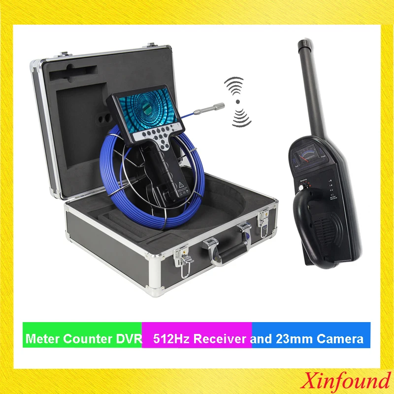 

Handheld Snake Underwater Crawler Pipe Drain Inspection Camera System Kit This is full set inspection system With Locator