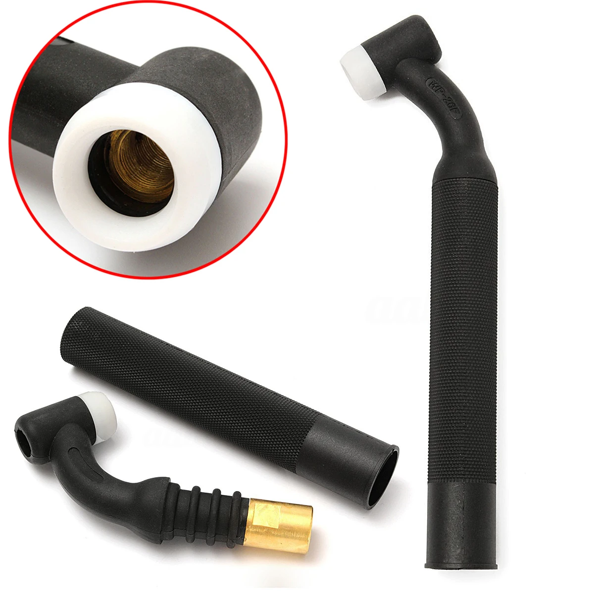 250A WP-26F SR-26F Tig Welding Torch Black Flexible Head Body Nozzle Gas Cooled Torch 26 Series Welding Accessories